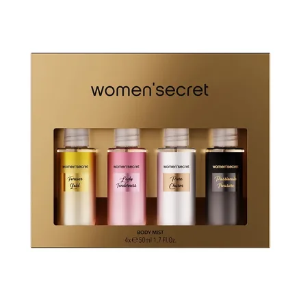 Women Secret Body Mist Coffret Caja Metal 4 50ml