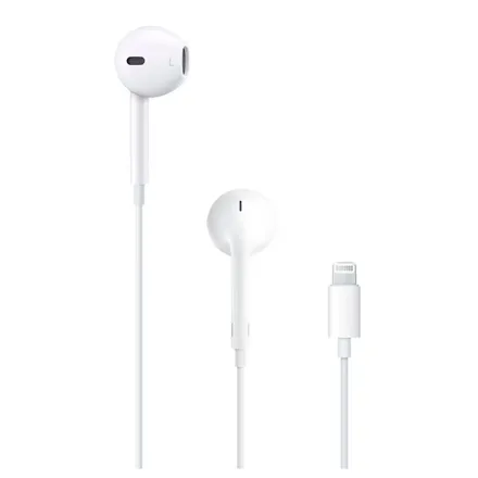 Fone de ouvido Apple Earpods MMTN2ZM/A Lightning - Branco