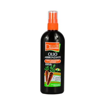 Aceite Bronceador Delice Solaire Olio Abbronzante Carota Nera 150ml