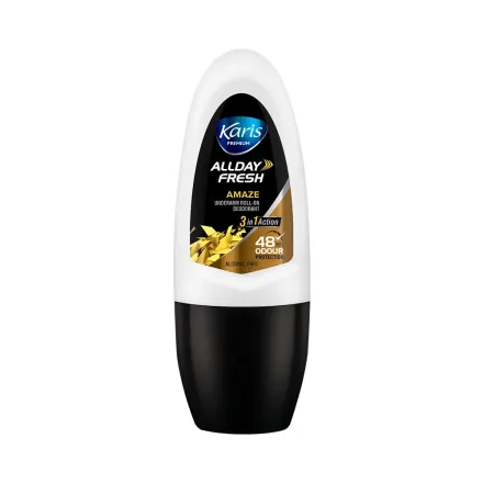 Desodorante Roll On Karis Naturals 3 En 1 Allday Fresh Amaze 50ml