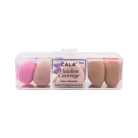Set Esponja Maquillaje Cala Flawless Coverage 14 Piezas