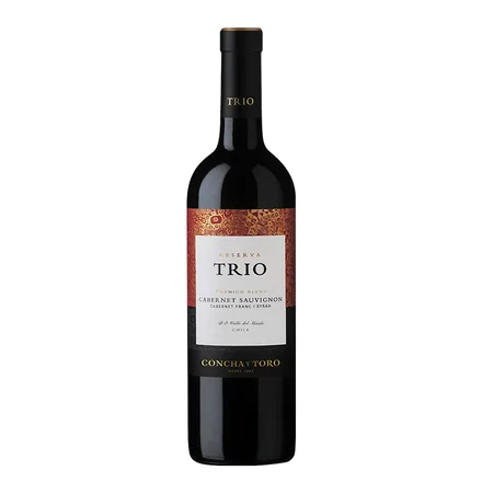 Vino Chileno Tinto Concha Toro Trio Cabernet Sauvignon Franc Syrah 750ml