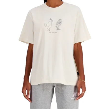 Camiseta New Balance Feminino Sport Essentials Chicken XS Beige – WT41587LIN