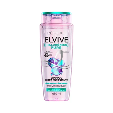 Shampoo Oreal Elvive Hialuronico Pure 680ml