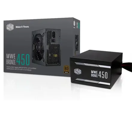 Fonte Cooler Master Mwe Mpe 4501 Acaab Us Atx 80 Plus Pfc Ativo