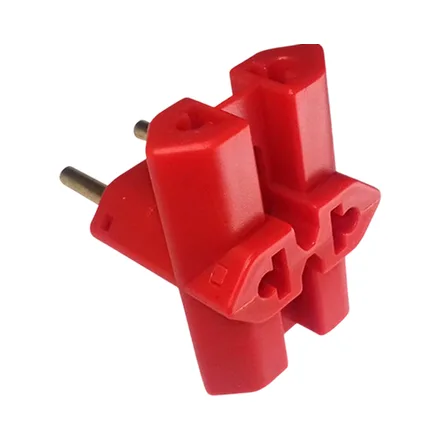 Adaptador De Enchufes Múltiples Ecoville Pbp Ep001 110 V 250 V 2500 W Rojo