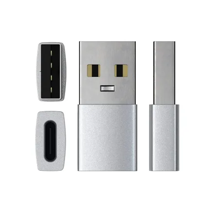 SATECHI ADAPTADOR ST-TAUC USB-A A USB-C ALUMINUM SILVER