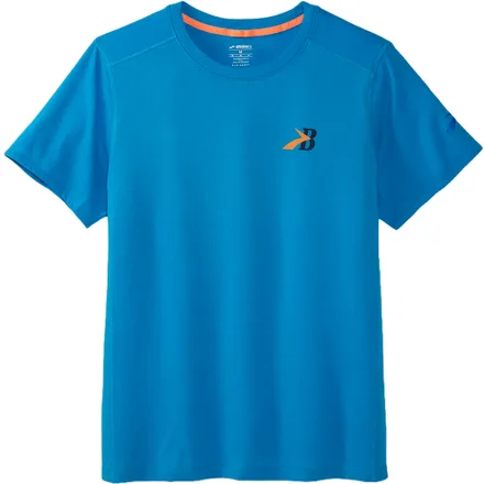 Camiseta Brooks Masculino Distance Short Sleeve 2.0 L Azul – 211453488
