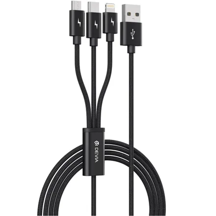 Cable Devia 3 En 1 To Lightning Metros