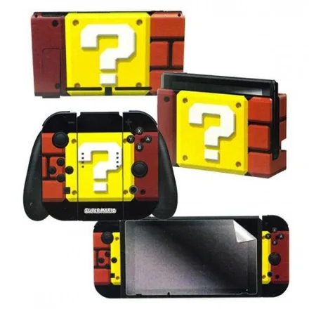 Adesivo Nintendo Switch Super Mario Blockbuster 3 Adesivos
