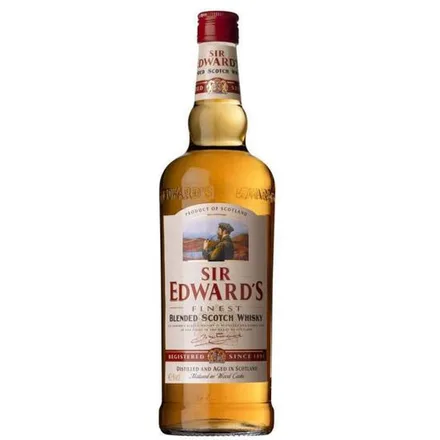 Whisky Sir Edward Ltda 8 Anos Sin Caja Con Vaso
