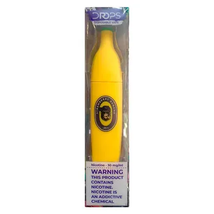 Vape Drops Monkey 1500 Puffs Strawberry Banana