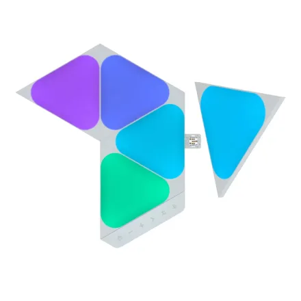 Painel Nanoleaf Shapes Triangulos Mini Smarter NL48 5PK Rgb 5 Paineis