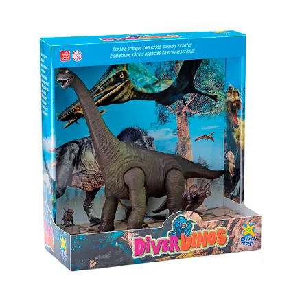 Figura Dinosaurio Divertoys Diver Dinos Braquiossauro 8194