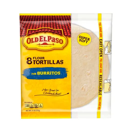 Tortilla Harina Old El Paso Burritos 8 Unid 311g