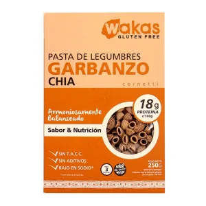 Macarrao Gluten Wakas Grao Bico Chia 250g