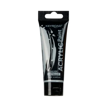 Pintura Acrilica Keyroad Plata 75ml