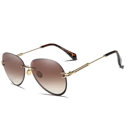 Oculos Kingseven Feminino 8012 Cat Eye Gradient Brown