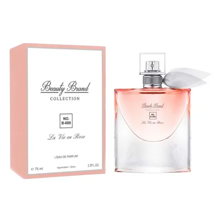 Perfume Beauty Brand 009 La Vie En Rose Eau Parfum Feminino 75ml