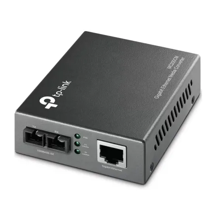 Conversor de Mídia TP-Link MC200CS Gigabit Multimodo 0.5km - Cinza