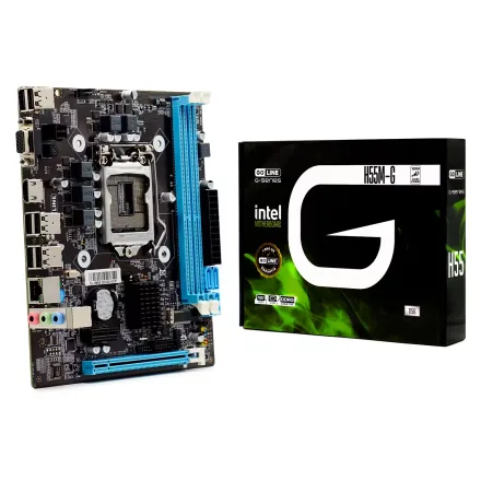 Placa Mae Goline H55M Ddr 3 Socket Lga 1156 Chipset H55 Lan 1 Ano