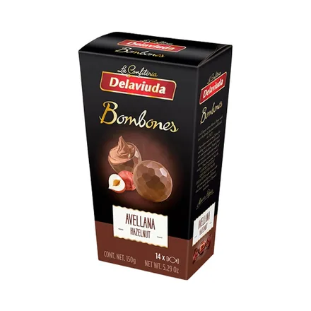 Bombones Delaviuda Chocolate Avellana Hazelnut 150 Gr