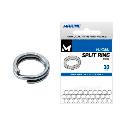 Split Ring Marine Nickel 6 30 Pieza