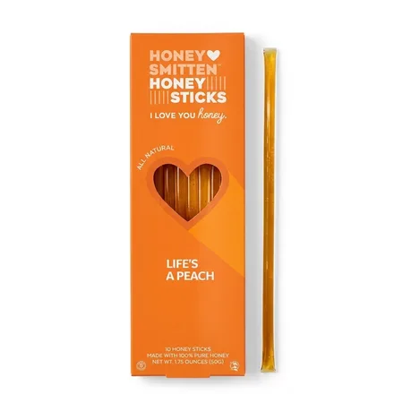 Honey Smitten Palitos Miel Life Peach 50g
