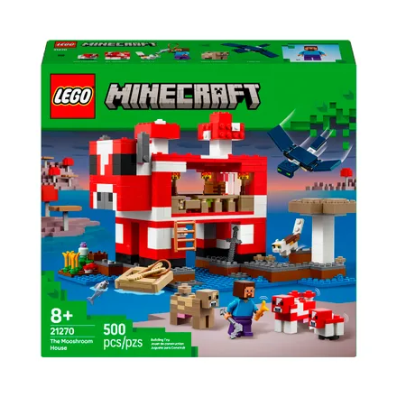 Juguete Construccion Lego Minecraft Mooshroom House 500 Piezas