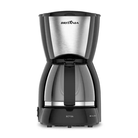BRITANIA CAFETERA BCF32A INOX TEMP/32TAZAS/110V NEGRO