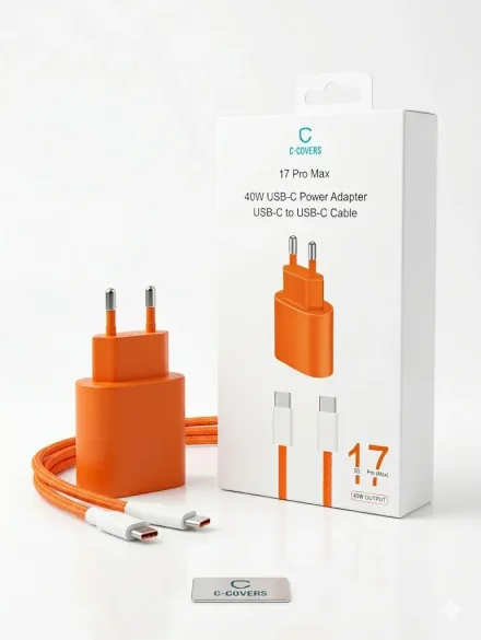 Covers Cargador 2EN1 Fuente Plus Cable Naranja