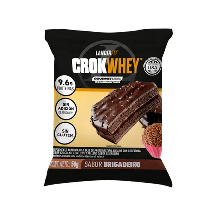Alfajor Landerfit Crokwhey Brigadeiro 50 Gr