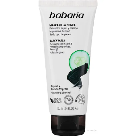 Mascara Preta Babaria Desintoxicante 100ml
