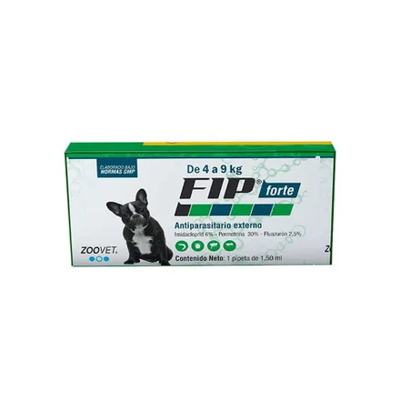 Antiparasitario Fip Forte 4 Kg 9 Kg 1.50 Ml