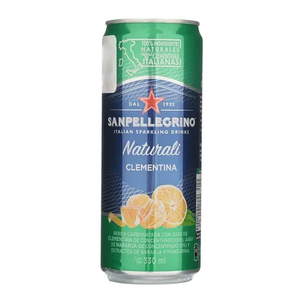 Saborizada Sanpellegrino Naturali Clementina Lata 330ml