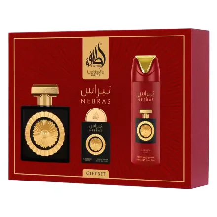 Lattafa Nebras Gift Set Eau Parfum Unissex 3