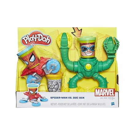 MASA DE MODELAR PLAY-DOH SPIDERMAN VS DOC OCK B9364