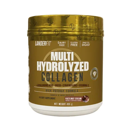 Suplemento Landerfit Multi Hydrolyzed Collagen Hazelnut 405 Gr