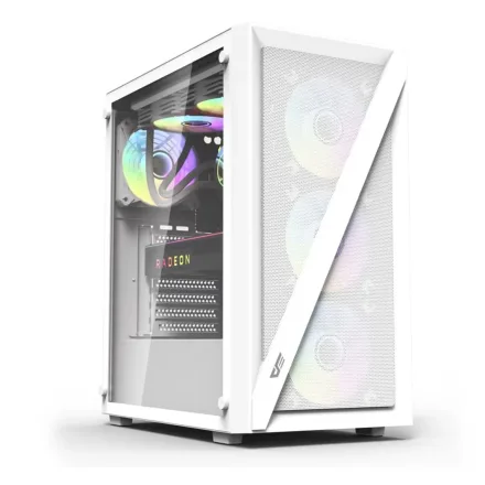 Gabinete Gamer Aigo Darkflash DK260 ARGB Mid Tower - Branco