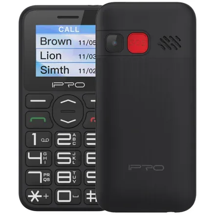 Celular IPRO F183S Dual SIM Tela de 1.8" Câmera 0.08MP e Rádio FM - Preto