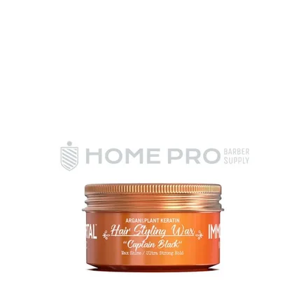 Cera Capilar Immortal Nyc Hair Styling Wax Captain Black Argan Plant Keratin Max Shine Ultra Strong Hold 150ml