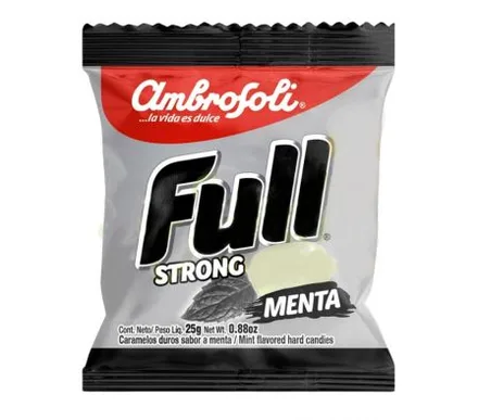 Caramelos Ambrosoli Strong Menta 25g