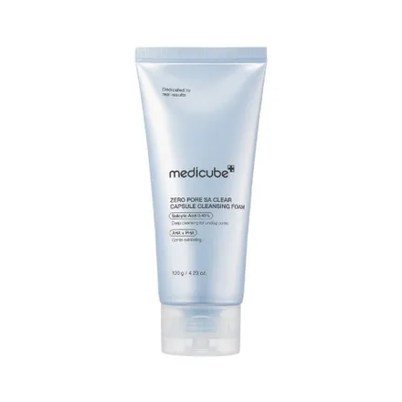 Limpiador Facial Medicube Zero Pore Sa Clear Capsule Cleansing Foam Agatres 120g
