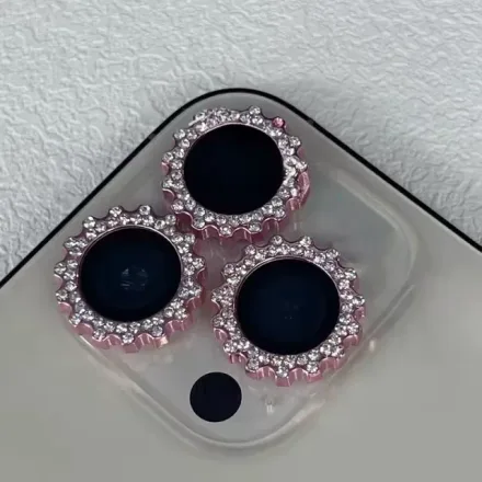 Vision Protector Camara iPhone 16 Plus Diamante Pinky