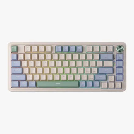 REDRAGON TECLADO UCAL MAX K673WBP-RGB-MAX INGLES WHITE