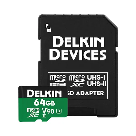 Delkin Power Microsd Uhs Ii Sdxc U3 V90 64GB