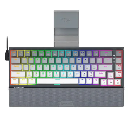 Teclado Redragon Gw Rgb Shaco 65 Hotswap Suporte