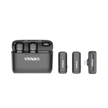 Micrófono Inalámbrico Satellite A Mk241 Usb C Para Smartphone Negro