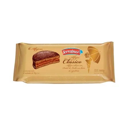 Alfajores Terrabusi Clasico Dulce Leche 6