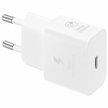 Cargador de Pared Samsung Power Adapter EP-T2510NWEGWW s/cable USB-C/25W - Blanco